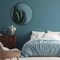 24" Framed Round Black Mirror - Bathroom Wall Mirror, Modern Modern Large Mirror